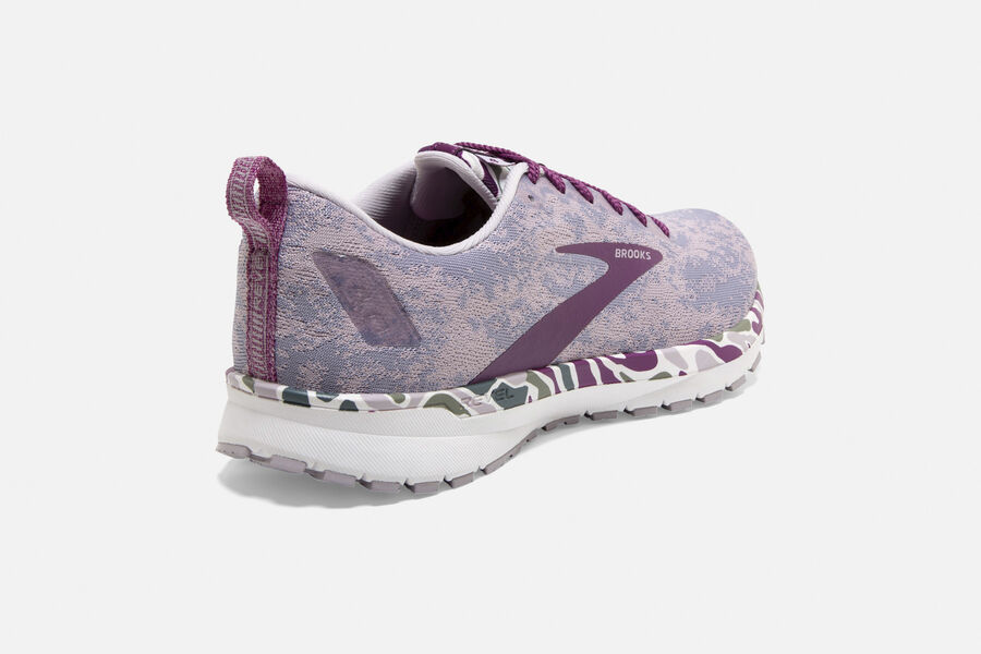 Brooks Running Shoes - Revel 4 Road Womens - Purple/White - YVI-854603